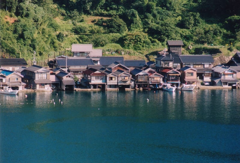 Funaya boathouses of Ine Bay