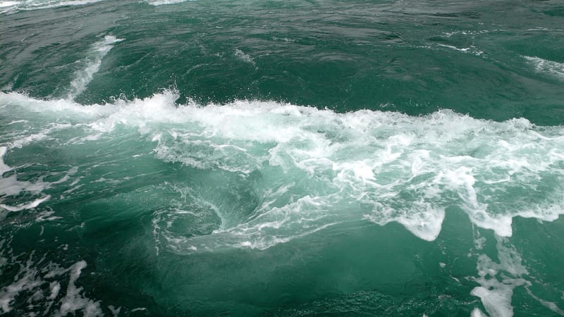 The Naruto whirlpools